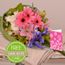 Pastel Bouquet With Card Special Flowers