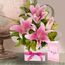 Pink Oriental Birthday Bundle Flowers