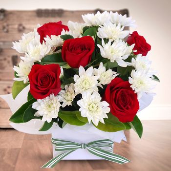 Ruby Rose Box Flowers