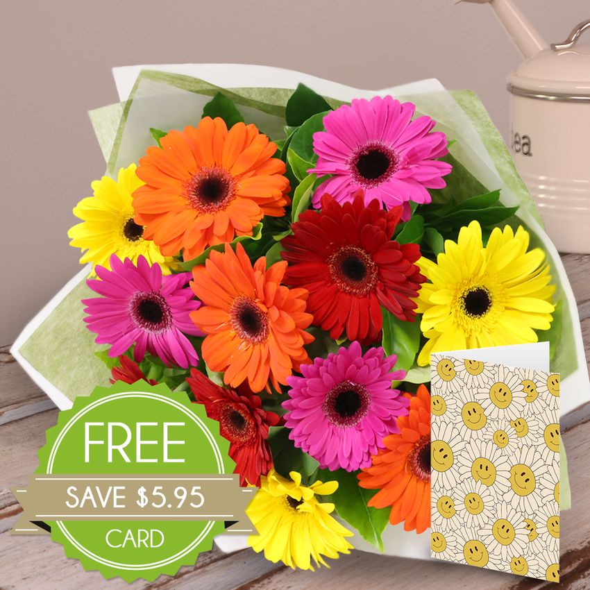 Bright Gerberas Card Special