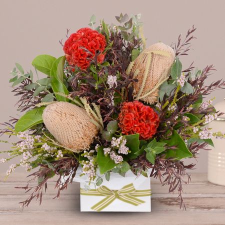 Outback Posy Box with Free Candle