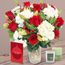 Crimson Blend Christmas Bundle Flowers