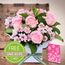 Pastel Pink Card Special Flowers