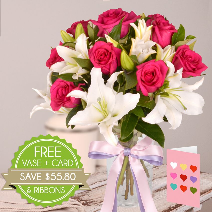 Rose and Lily Bouquet Bundle Special