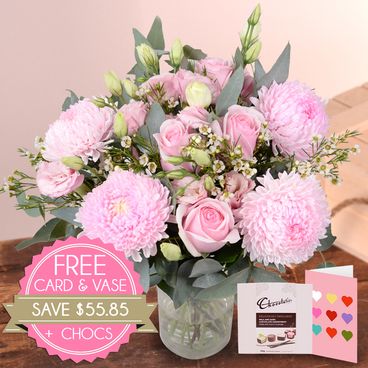 Soft Pink Bouquet Special Bundle Flowers