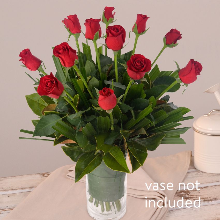 Bouquet of 12 Red Roses