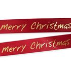 Merry Christmas Ribbon Cherry Red