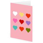 Coloured Heart Card