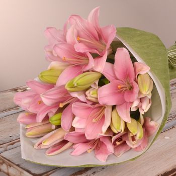 Lilies in Pink Flowers