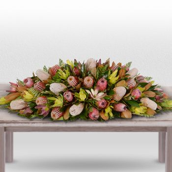 Native Delight Casket Premium Flowers