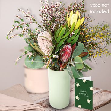 Native Posy Seasonal with Christmas Card Flowers