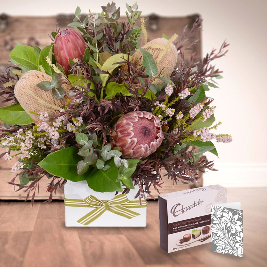 Outback Posy Box with Mini Delight