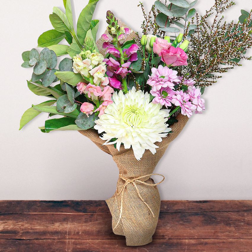 Pink Posy Seasonal with Card