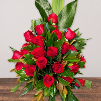 Red Flower Sheaf Premium Flowers