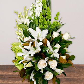 White Flower Sheaf Premium Flowers