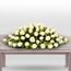 White Roses Casket Standard Flowers