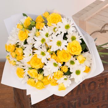 Yellow Sunshine Bouquet Flowers